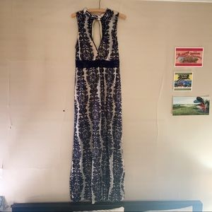 Deep V Maxi Dress/Romper